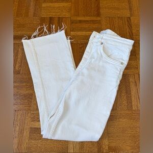 Zara Straight White Jeans